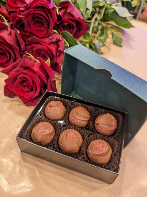 Strawberry & Rose Gin Truffles